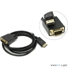 Кабель-переходник VCOM DisplayPort --> VGA_M/M 1,8 м CG607-1.8M