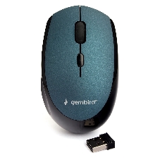 Мышь беспроводная Gembird MUSW-354-B синий, 1600 dpi, радиоканал, USB, кнопки - 4