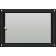 Шкаф коммутационный NTSS Lime (NTSS-WL6U5560GS-BL) настенный 6U 550x600 мм пер. дв. стекл несъемн. бок. пан. 30 кг черный 520 мм 12 кг 110 град. 500 мм IP20