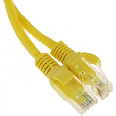 Патч-корд UTP Cablexpert cat.5e, 1м, литой, многожильный, желтый