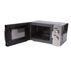 Микроволновая печь Pioneer MW212M серебристый/черный, 20 л, 700 Вт, переключатели - поворотный механизм
