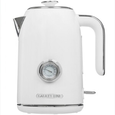 Чайник электрический Galaxy Line GL 0352, сливочный зефир, металл, 2200 Вт, 1.7 л