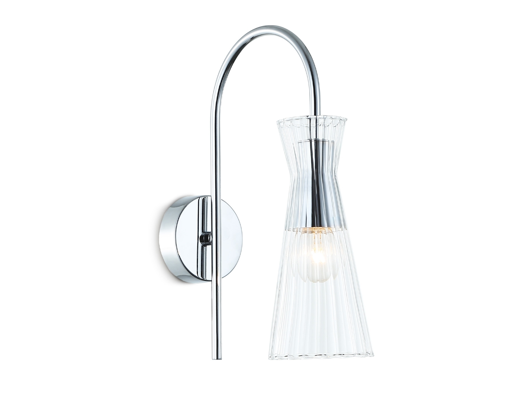 Настенный светильник Ambrella light LH55655 СH/CL хром/прозрачный E14 max 40W 220*90*300
