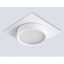 Светильник встраиваемый Ambrella light TN6737 WH белый IP44 GX53 110*110*57