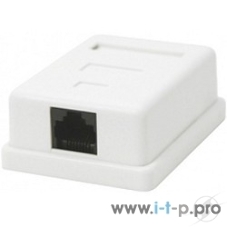 Розетка GEMBIRD NA212 RJ-45 кат.5e внешняя 1 порт, 110/Krone