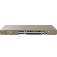Коммутатор Tenda TEF1126P-24-250W 26-Портовыйбез управления FE c 24 портами PoE