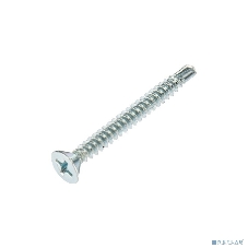 Саморез оконный Kranz сверло, 3.9х38, белый цинк, короб (500 шт./уп.)