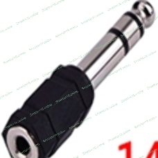 Переходник miniJack 3,5 мм - на Jack 6,3 мм