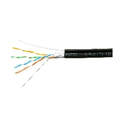 Кабель Cablexpert FPC-5051E-4-CU-OUTR, FTP outdoor 4x2x0.51 на тросу, медный, кат.5e, однож., 305м, coil, черный Кабель Cablexpert FPC-5051E-4-CU-OUTR, FTP outdoor 4x2x0.51 на тросу, медный, кат.5e, однож., 305м, coil, черный