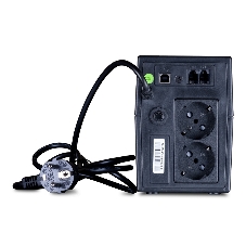 Источник бесперебойного питания ExeGate Power Smart ULB-800 LCD 800VA, черный, 2 евророзетки, USB