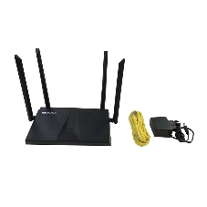 Двухдиапазонный Wi-Fi 6 маршрутизатор AX1800, 1x1000Base-T WAN, 3x1000Base-T LAN, 4 внешние антенны 5 dBi