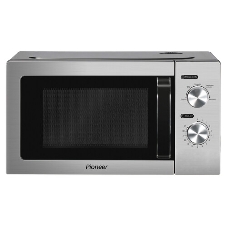 Микроволновая печь Pioneer MW212M серебристый/черный, 20 л, 700 Вт, переключатели - поворотный механизм