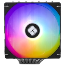 Кулер для процессора Thermalright Phantom Spirit 120 SE черный (4-pin PWM, 154mm, Ni/Cu, 7x6mm, 2x120мм, 66.17CFM, 25.6dBA, 1500RPM, S: 1200, 1700, 1851, 115X, AM4, AM5, silver, black)
