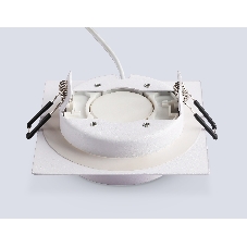 Светильник встраиваемый Ambrella light TN6737 WH белый IP44 GX53 110*110*57