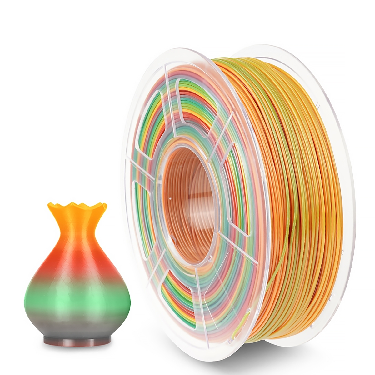Филамент NVPrint PETG Rainbow для 3D печати диаметр 1.75мм длина 330 метров масса 1 кг