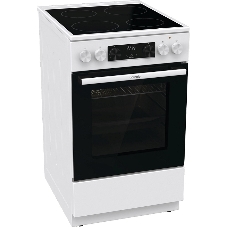 Плита электрическая Gorenje GEC5C61WG белый, конфорок 4 электрических, духовка 70 л, 50 см x 85 см x 59.4 см (без крышки)