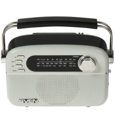 Радиоприемник белый SVEN SRP-505 (4 Вт, FM/AM/SW, USB, SD/microSD, Bluetooth, 1200 мАч)