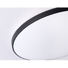 Потолочный светодиодный светильник Ambrella light FZ1226 BK черный IP44 24W 4200K D372*55 (Без ПДУ)