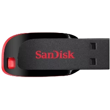 Флешка USB Sandisk CZ50 Cruzer Blade (SDCZ50-016G-B35), 16Gb, USB 2.0, R/W 15/4, черный/красный