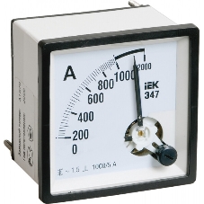 Амперметр IEK Э47 72х72мм 1000/5А кл. точн. 1.5 IPA10-6-1000-E