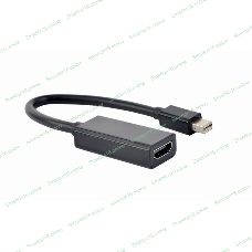 Переходник miniDisplayPort -> HDMI, Cablexpert A-mDPM-HDMIF4K-01, 4K, 20M/19F, кабель 15 см, черный, пакет