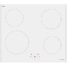 Индукционная варочная поверхность Korting HI 64013 BW, 4 конфорки, стеклокерамика, 6800 Вт