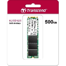 Накопитель SSD M.2 Transcend 500Gb MTS825 TS500GMTS825S (SATA3, up to 530/480MBs, 3D NAND, 180TBW, 22x80мм)