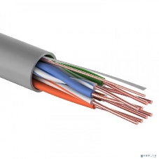 Кабель витая пара Rexant LIGHT U/UTP, cat.5e, ZH нг(А)-HF, 4PR, 24AWG, внутренний, серый, 305 м