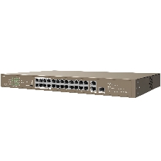 Коммутатор Tenda TEF1126P-24-250W 26-Портовыйбез управления FE c 24 портами PoE