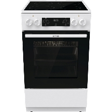 Плита электрическая Gorenje GEC5C61WG белый, конфорок 4 электрических, духовка 70 л, 50 см x 85 см x 59.4 см (без крышки)
