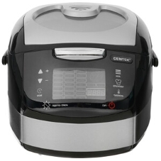 Мультиварка Centek CT-1472 Ceramic черный/сталь, 860 Вт, 5.0 л, LED, 21 программа