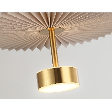 Светильник Ambrella light LH72603 BR/WH латунь/бежевый 6W 3000K D300*260-1770