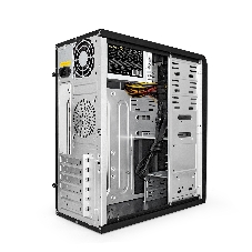 Компьютерный корпус Miditower ExeGate EX261448RUS CP-601 Black, ATX, (CP350W, 80мм), 2хUSB, Audio
