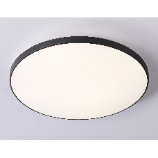 Потолочный светодиодный светильник Ambrella light FZ1226 BK черный IP44 24W 4200K D372*55 (Без ПДУ)