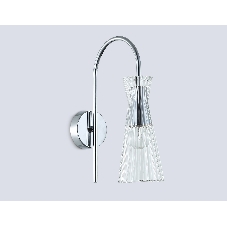 Настенный светильник Ambrella light LH55655 СH/CL хром/прозрачный E14 max 40W 220*90*300