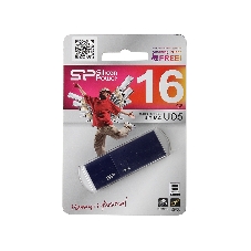 Флешка USB 16Gb, Silicon Power Ultima U05, USB 2.0, синий