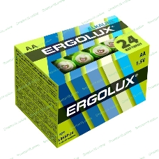 Элемент питания алкалиновый Ergolux LR6 Alkaline BP-24 (уп.24шт)