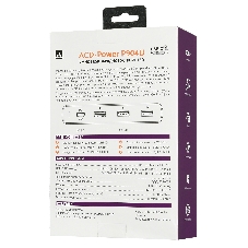 Сетевое зарядное устройство ACD-P904U-V1B 90Вт, 4xUSB 1PD+3QC, 3.6~20В/4.35А(max) RTL