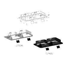 Корпус светильника C7906 SBK черный песок 180*90*H32mm MR16 GU5.3