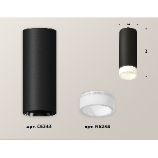 Светильник Ambrella Light XS6343043 SBK/FR черный песок/белый матовый MR16 GU5.3 (C6343, N6248)
