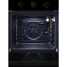Духовой шкаф Kuppersberg HO 603 Black Glass, High-Tech, 78 л, поворотное управление, таймер, 6 режимов, макс. температура 310 градусов, энергоэффективность А, цвет черный, цвет фурнитуры черный