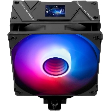 Устройство охлаждения(кулер) Thermalright Assassin Spirit 120 Vision ARGb Soc-AM5/AM4/1200/1700/1851 черный 4-pin 27dB Al+Cu LCD Ret (AS120-VISION-BL-ARGb)
