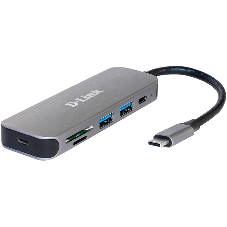 USB-концентратор D-Link DUB-2325, USB, USB 3.0 2порта, USB Type-C,SD,microSD, адаптер/USB
