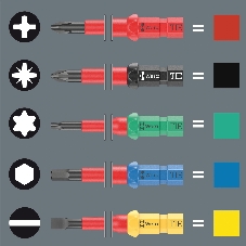 Отвертка Wera Kraftform Kompakt VDE 7 Universal 2 Tool Finder в компл.:7 предметов (WE-006601)