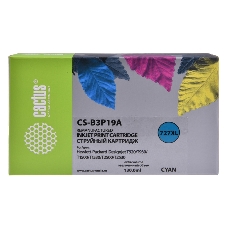 Картридж струйный Cactus CS-B3P19A №727 голубой (130 мл) для HP DJ T920/T1500