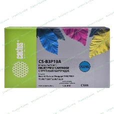 Картридж струйный Cactus CS-B3P19A №727 голубой (130 мл) для HP DJ T920/T1500