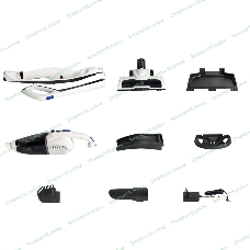 Пылесос вертикальный циклонного типа аккумуляторный Endever SkyClean VC-300, бело-черный, 4 шт,уп