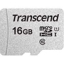 Флеш карта microSD 16Gb Transcend microSDHC Class 10 UHS-1 U1, (без адаптера), TLC