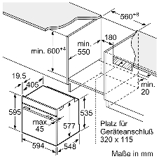 Духовой шкаф электрический Bosch HBG7341B1 черный