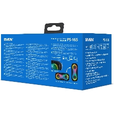 Портативная акустика SVEN PS-165, черный (16 Вт, Waterproof (IPx6), TWS, Bluetooth, microSD, 3000мА*ч)